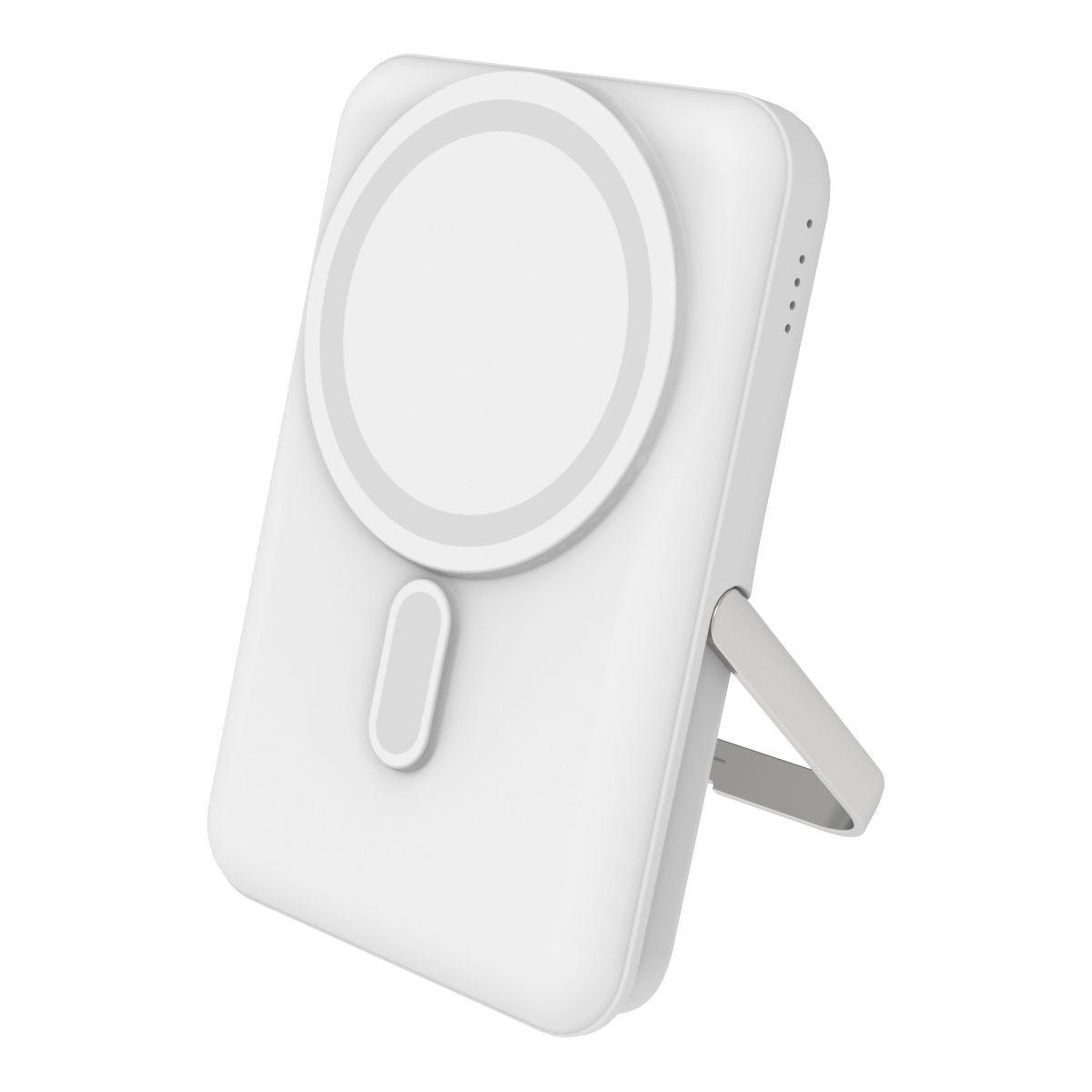 Voir la diapositive 2 : Mophie Batterie externe 10000 mah magsafe blanc avec support