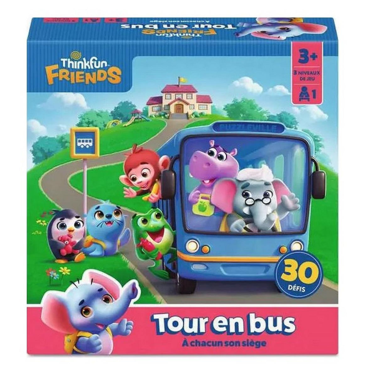 RAVENSBURGER ThinkFun Friends : Tour en Bus - Jeux de réflexion
