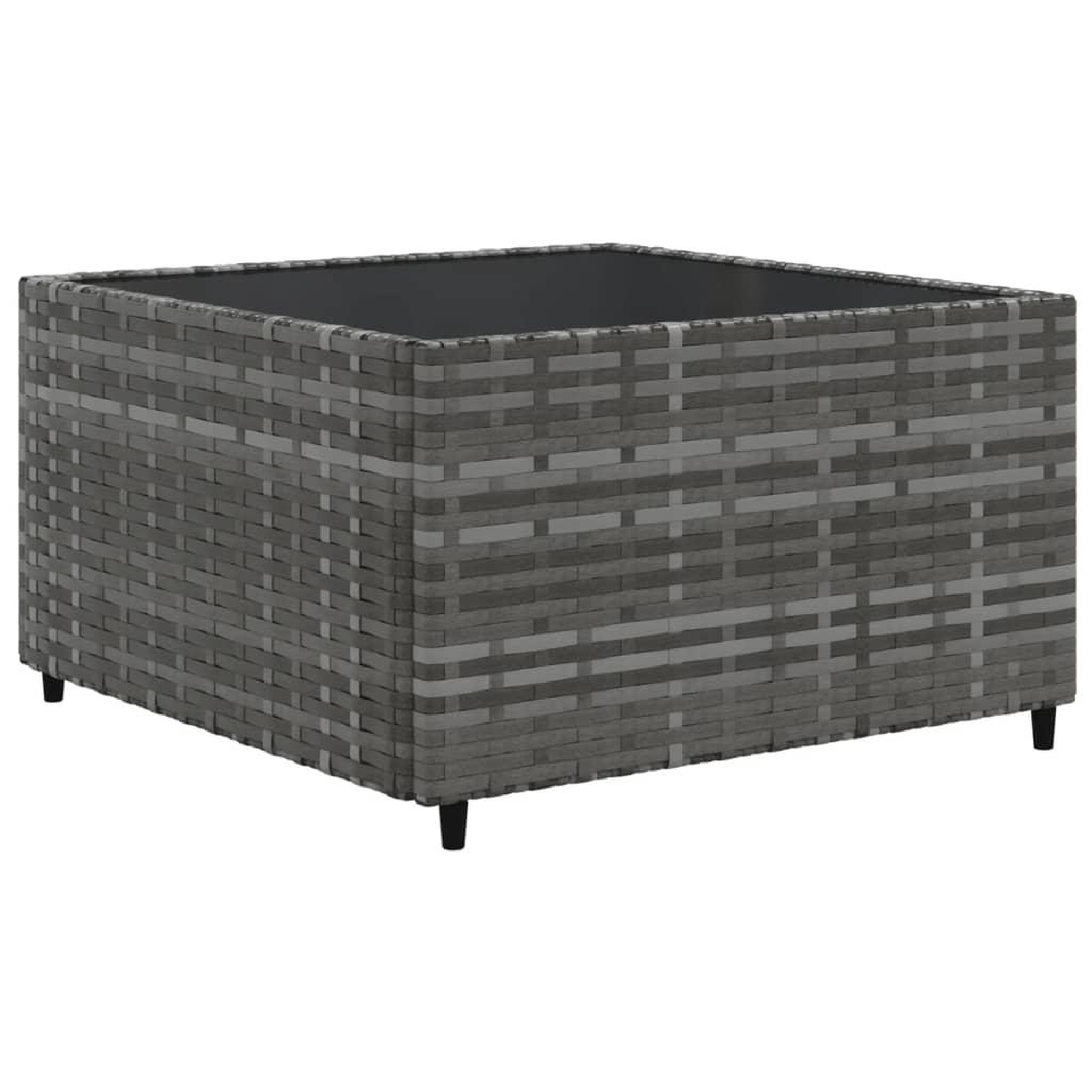 Voir la diapositive 5 : VIDAXL Salon de jardin 10 pcs avec coussins Gris Resine tressee