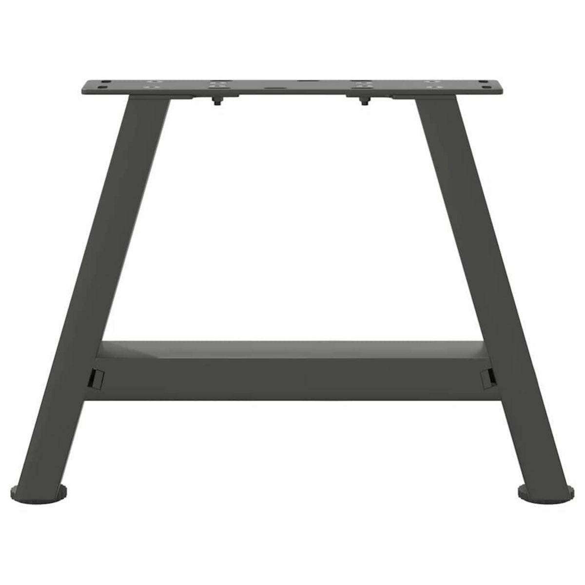 VIDAXL Pieds de table basse forme de A 2 pcs anthracite 50x(30-31) cm