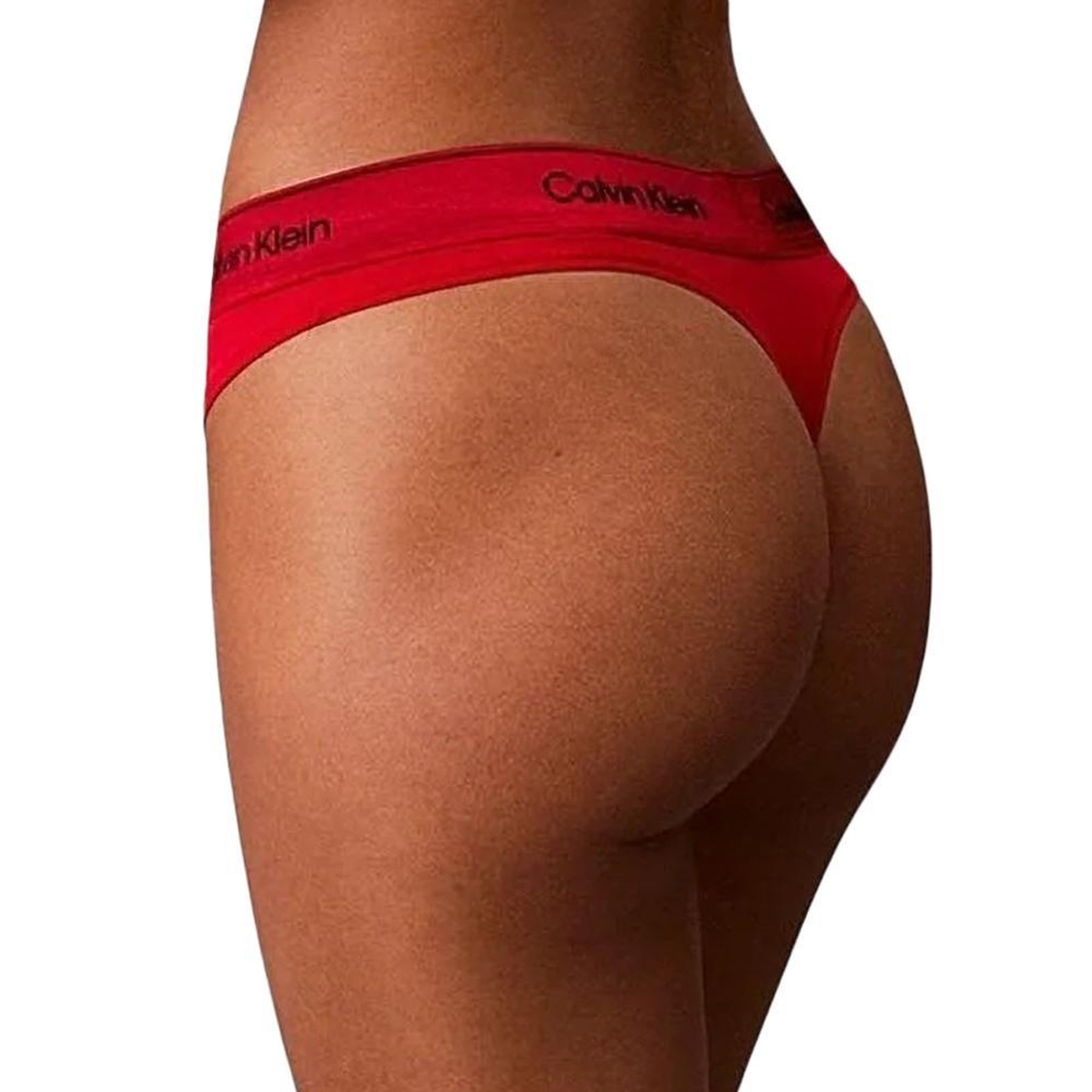 Voir la diapositive 2 : CALVIN KLEIN JEANS String Rouge Femme Calvin Klein Jeans Bikini