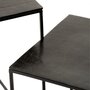 Voir la diapositive 3 : Paris Prix Lot de 2 Tables d'Appoint Gigognes  Oxidize  55cm Noir