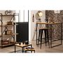 Voir la diapositive 3 : ATMOSPHERA Table de bar haute pieds métal L115cm ELEORA