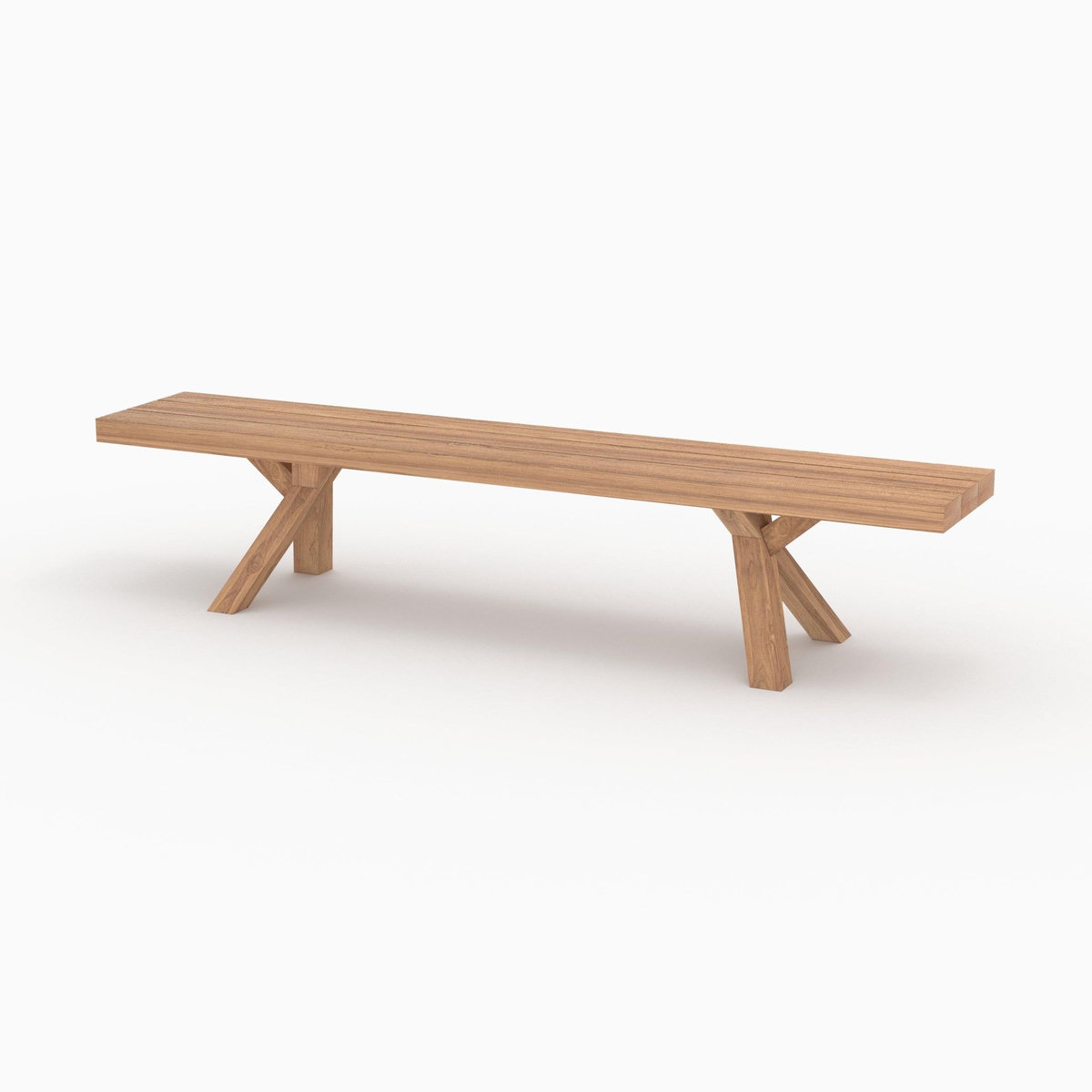 Rendez vous déco Table et bancs de jardin 10 personnes en bois-Soraya