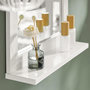 Voir la diapositive 4 : SOBUY Miroir Mural avec Étagère Blanc 40x10x50cm FRG129-W
