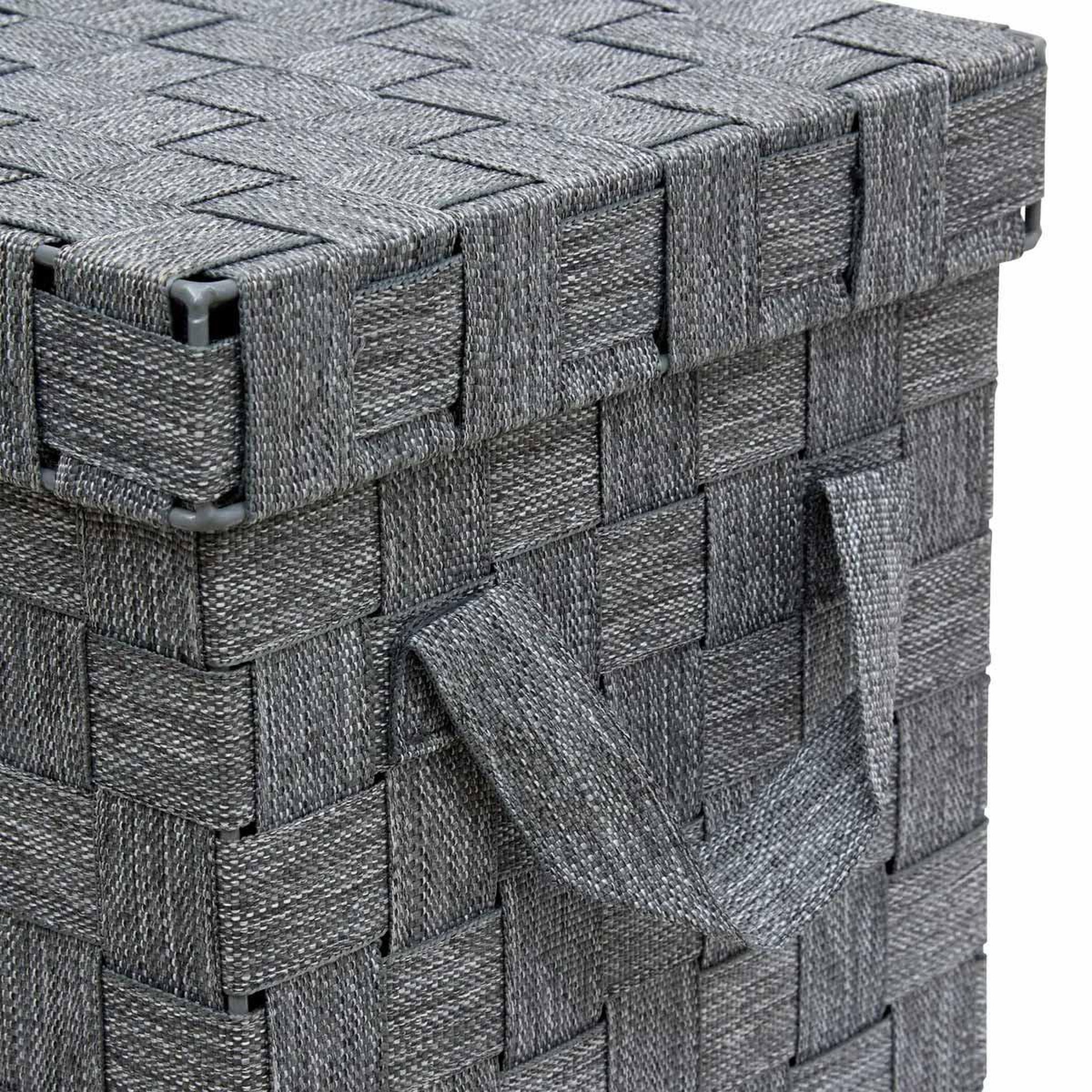 Voir la diapositive 5 : FIVE Lot de 2 boîtes de rangement  lise  35cm gris