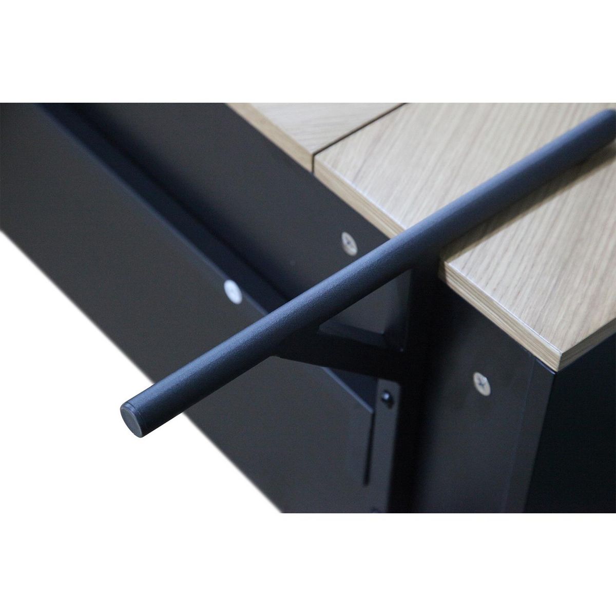 CONCEPT USINE Meuble TV vintage en bois clair avec placard SEQUOIA