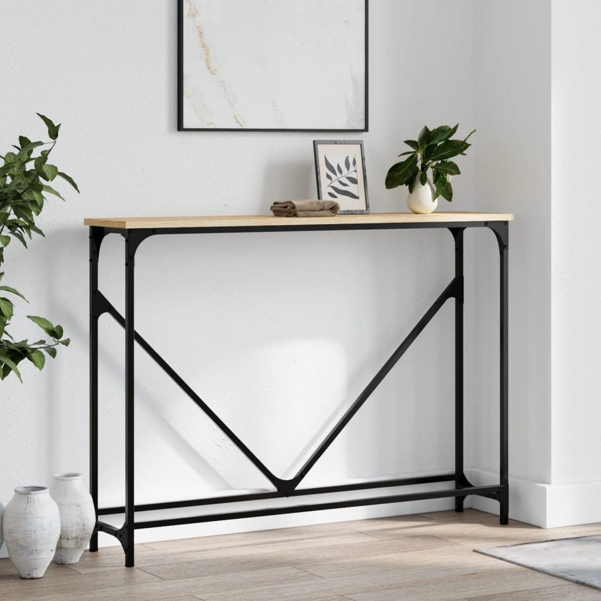 VIDAXL Table console chene sonoma 102x22,5x75 cm bois d'ingenierie