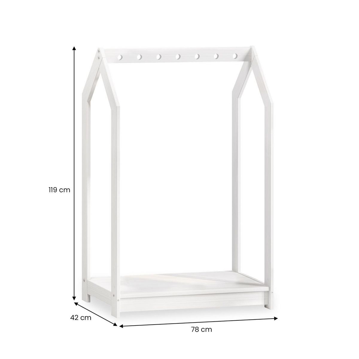 IDIMEX Portant enfant SALLY en pin massif