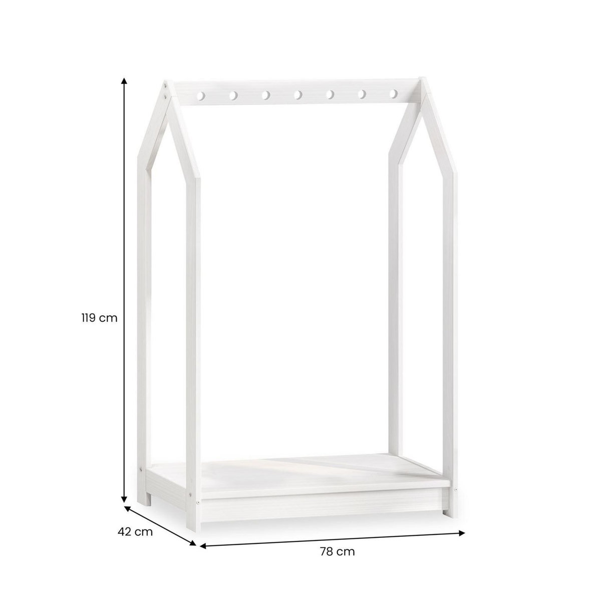 IDIMEX Portant enfant SALLY en pin massif