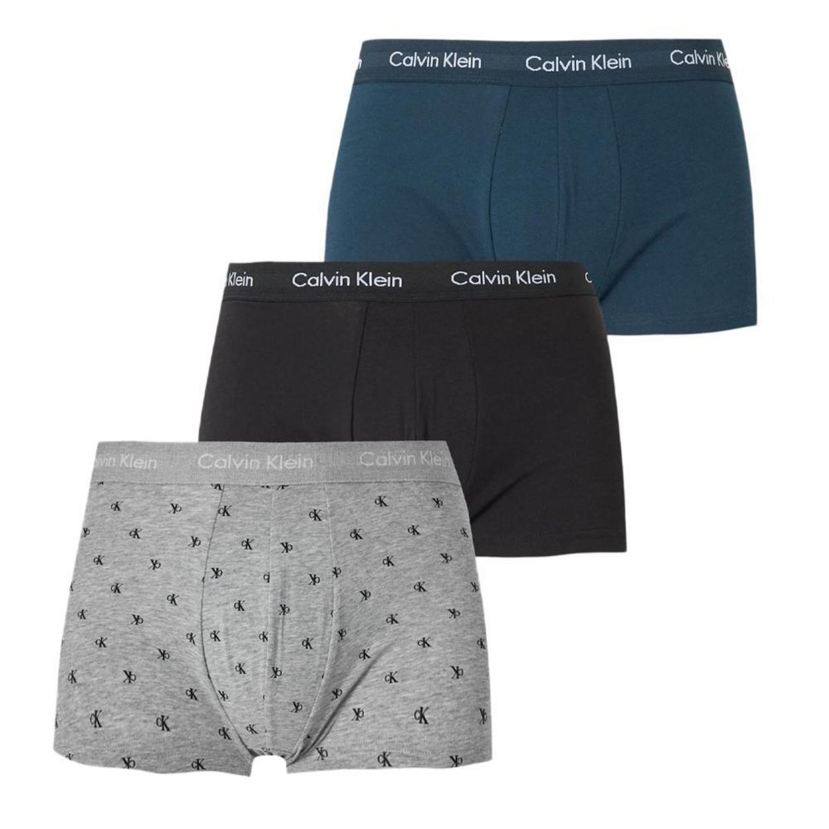CALVIN KLEIN JEANS X3 Boxers /Noir/Gris Homme Homme Calvin Klein Jeans Trunk 3