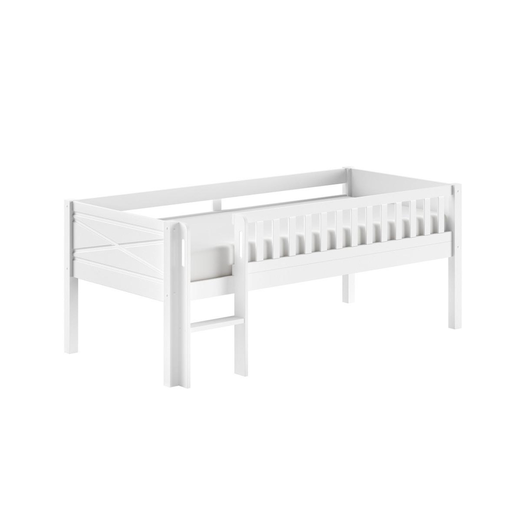 Voir la diapositive 2 : Paris Prix Lit superposé enfant  scott  90x200cm blanc