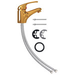 VIDAXL Mitigeur de lavabo Dore 13x10 cm