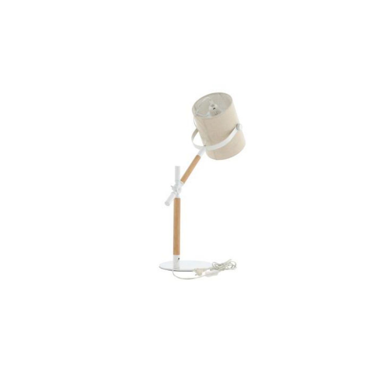 Paris Prix Lampe de Bureau Design  Dennis  66cm Beige & Blanc