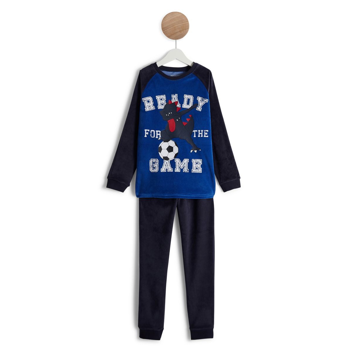 INEXTENSO Pyjama velours dinosaure garçon