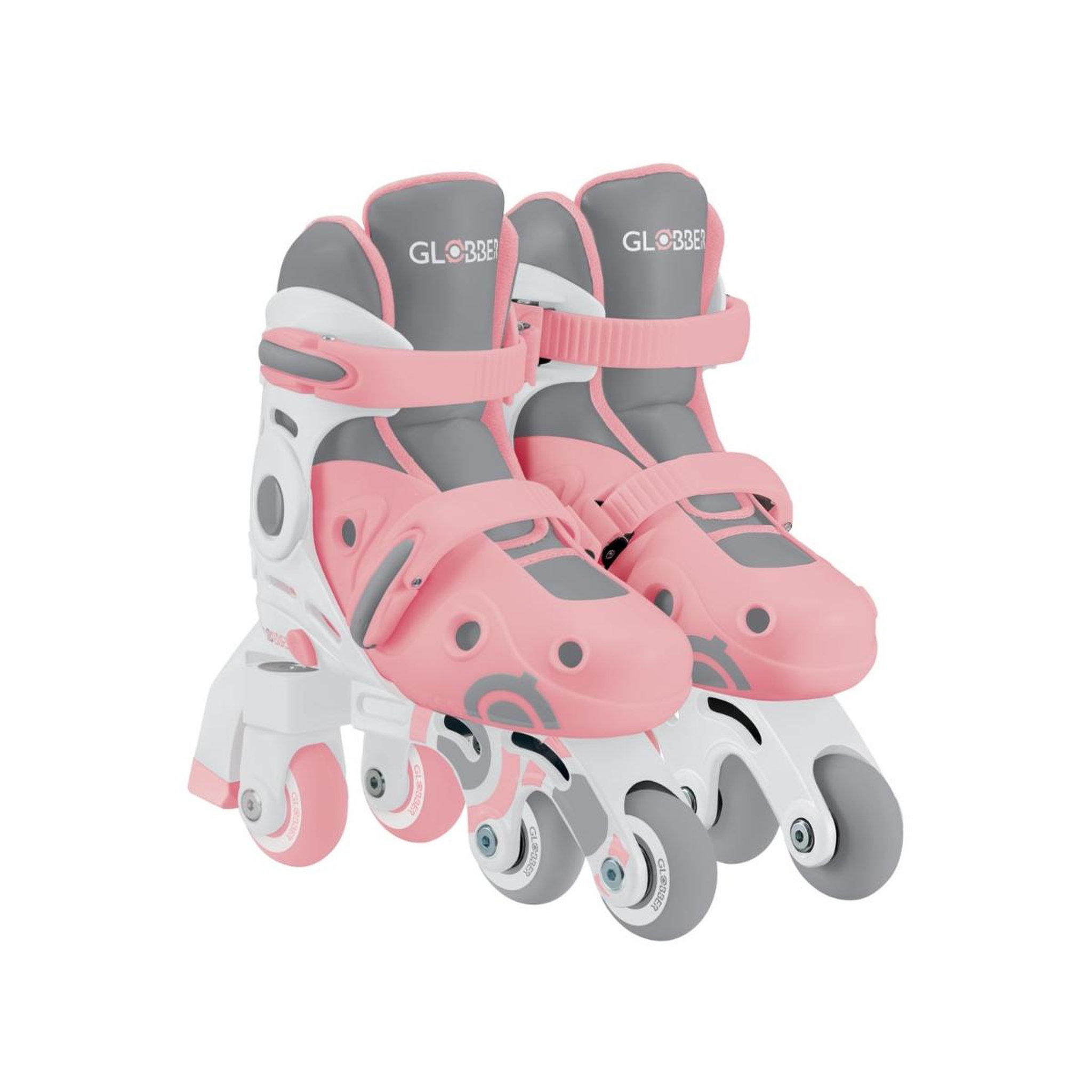 Voir la diapositive 3 : Globber Patins à Roulettes 2 en 1 - T. 26-29 - Rose Pastel