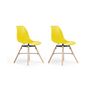 Voir la diapositive 1 : Lot de 2 chaises pieds bois massif NERA