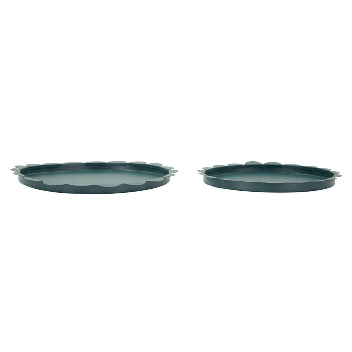 Paris Prix Lot de 2 Plateaux Déco  Saturn  33cm Bleu