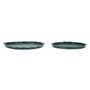 Voir la diapositive 1 : Paris Prix Lot de 2 Plateaux Déco  Saturn  33cm Bleu
