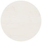 VIDAXL Dessus de table Blanc Ø50x2,5 cm Bois de pin massif