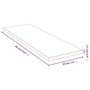 Voir la diapositive 4 : VIDAXL Etagere murale 60x20x1,5 cm bambou