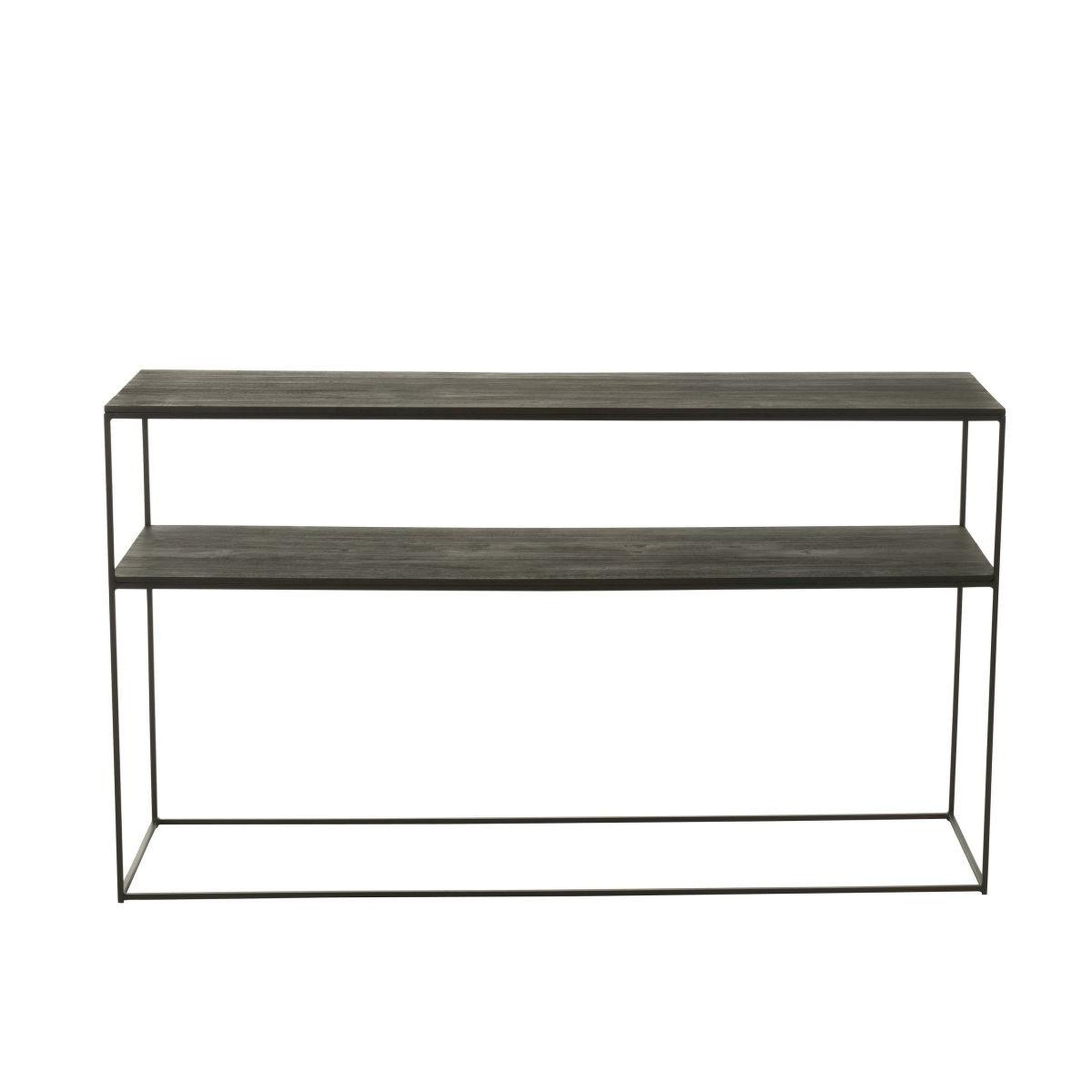 Voir la diapositive 2 : J-LINE Console Design en Bois  Lucille  140cm Noir