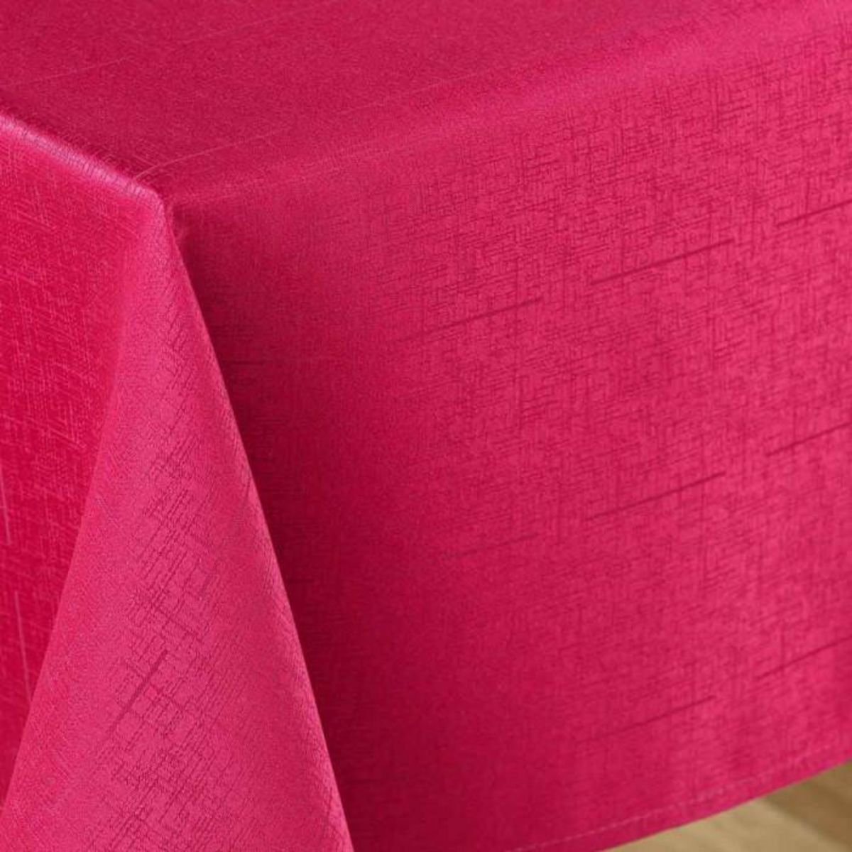 Paris Prix Nappe Jacquard Déco  Debbie  140x240cm Rouge