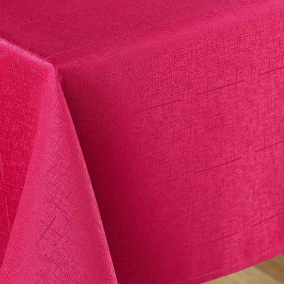 Paris Prix Nappe Jacquard Déco  Debbie  140x240cm Rouge