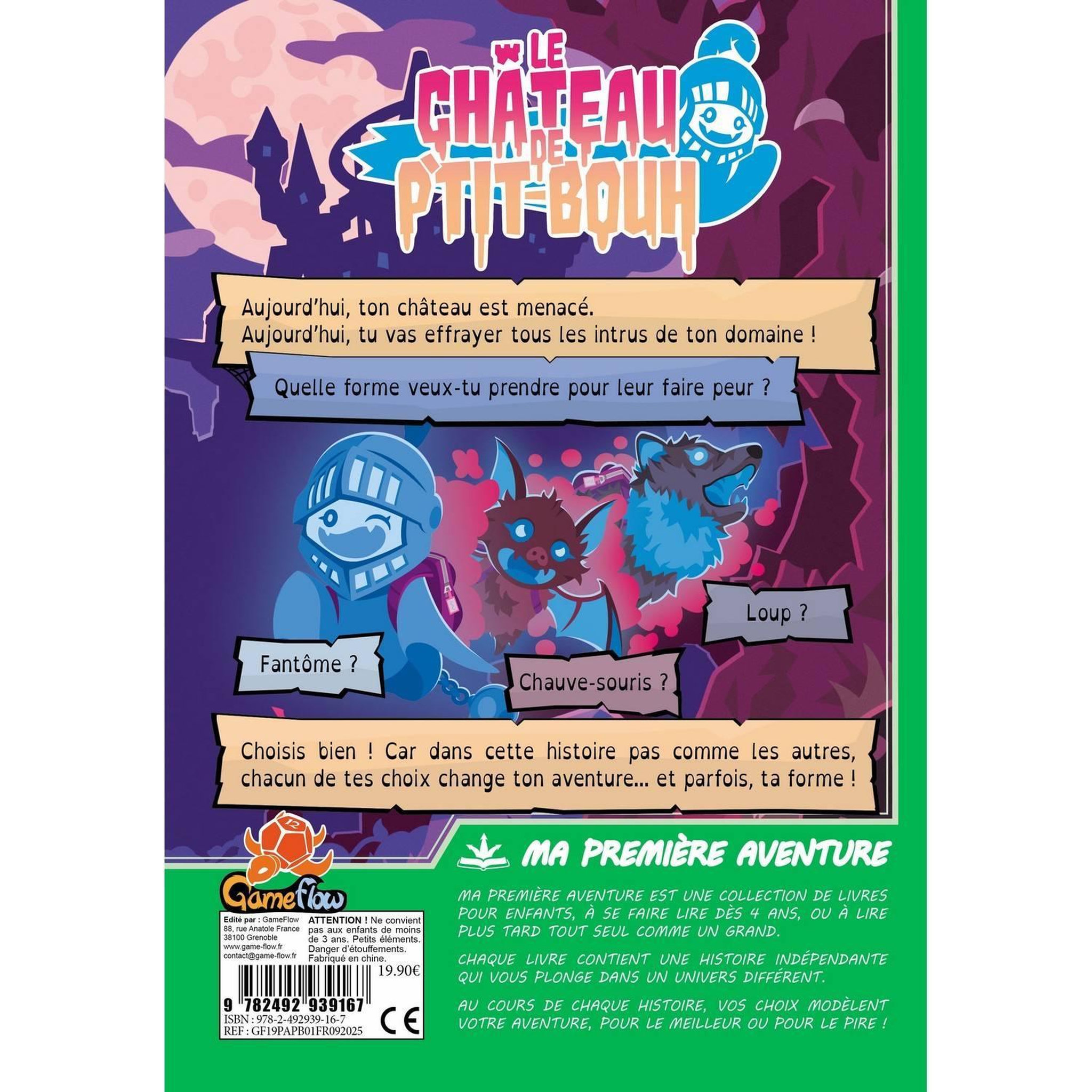 Voir la diapositive 3 : GAME FLOW Cd? Non — ma première aventure : le château de p'tit bouh livre spiral interactif multicolore