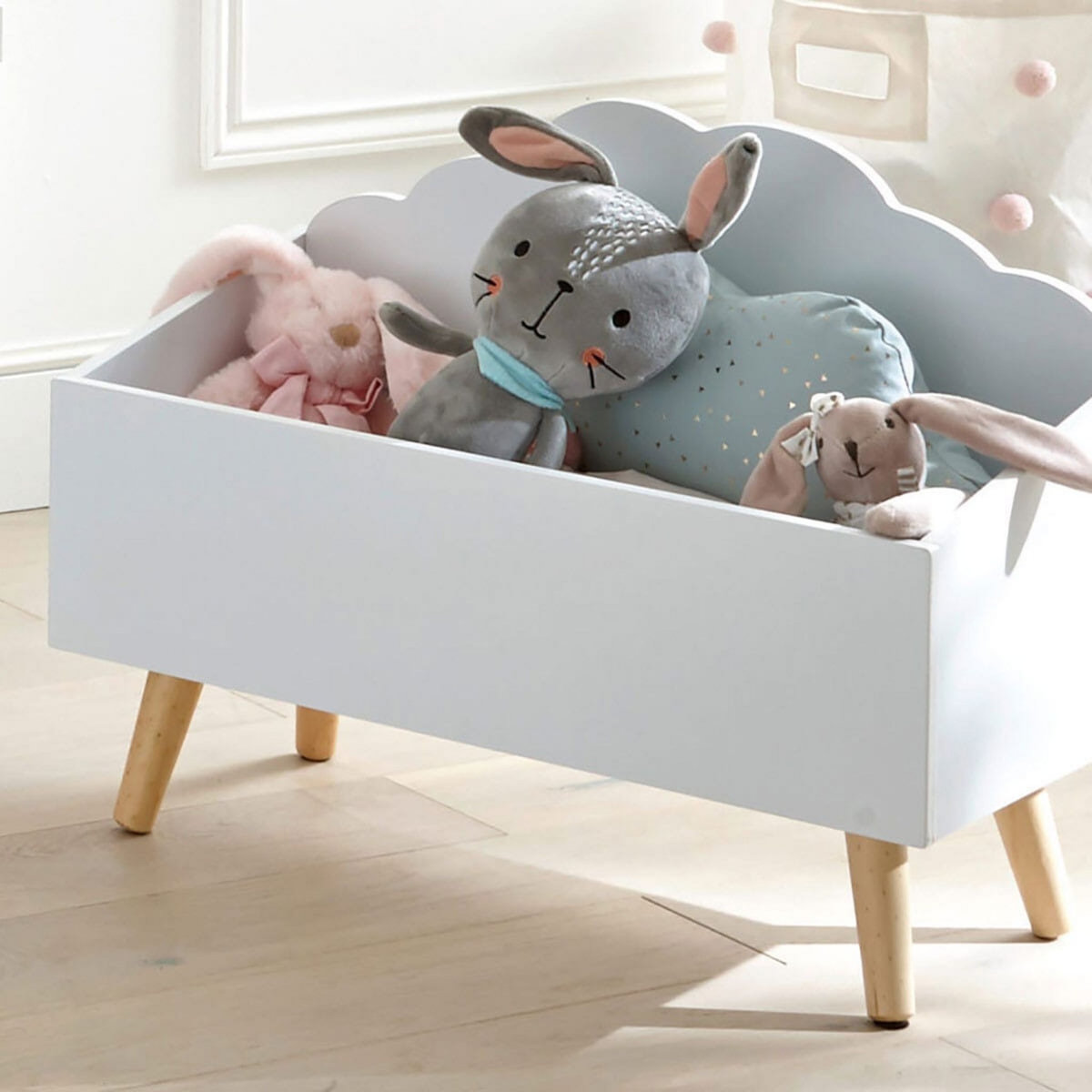 ATMOSPHERA Coffre de rangement enfant en bois CLOUDY