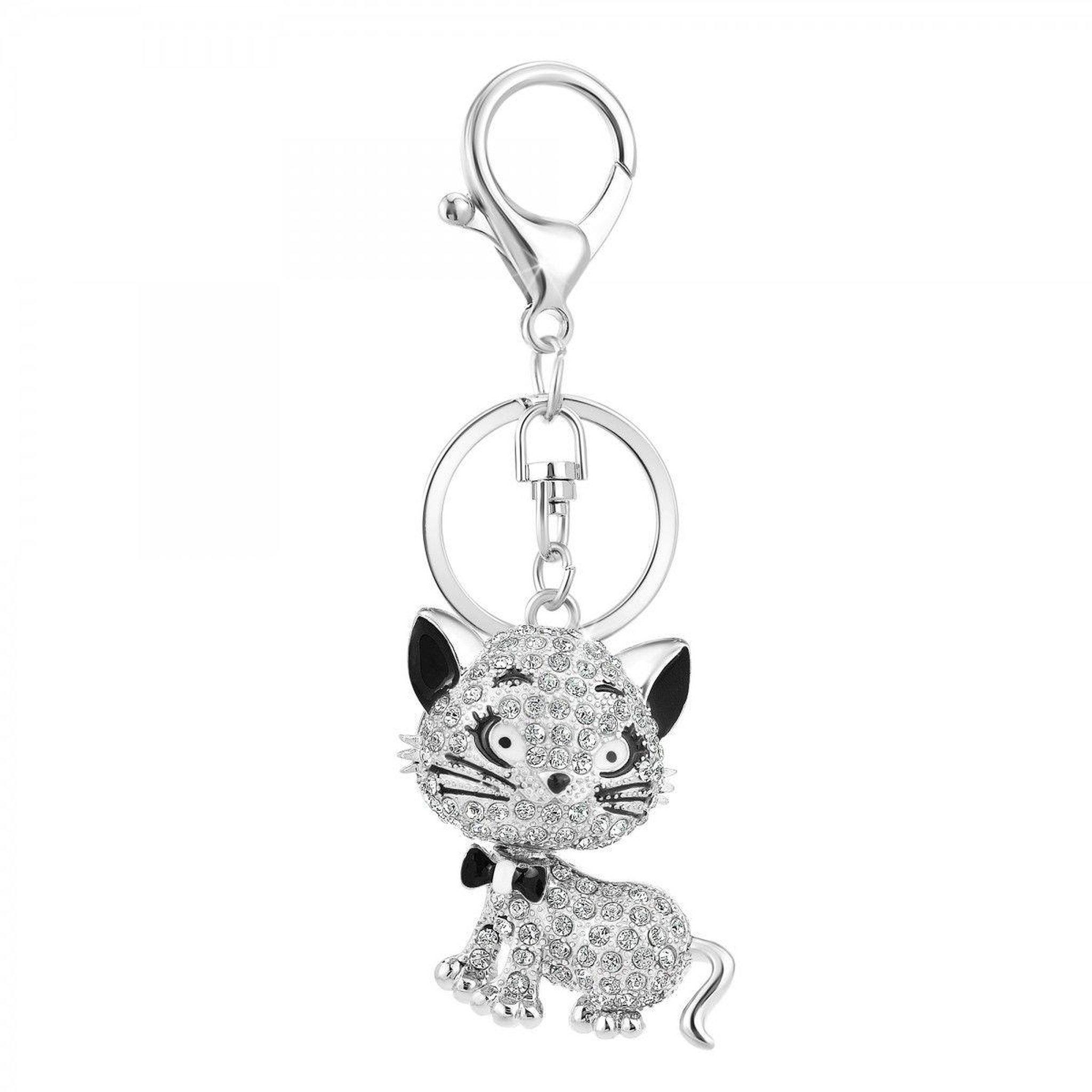 SC CRYSTAL Bijou de sac chat SC Crystal orné de Cristaux scintillants