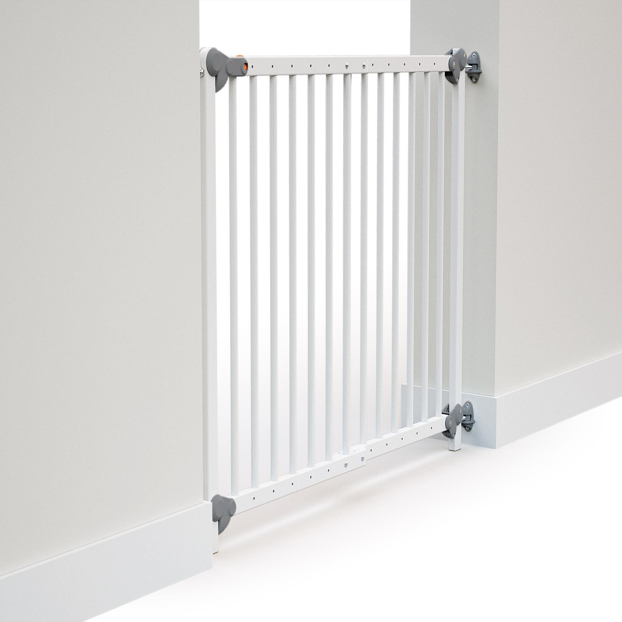 Voir la diapositive 3 : WEBABY Barrière de sécurité bébé extensible en bois LOKEE
