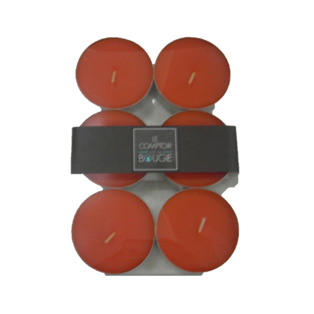 Comptoir des bougies Lot de 6 bougies colorées - Diam. 5,9 cm