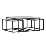 Paris Prix Lot de 3 Tables Basses Gigognes  Solna  80cm Gris