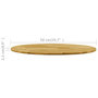Voir la diapositive 5 : VIDAXL Dessus de table Bois de chene massif Rond 23 mm 500 mm