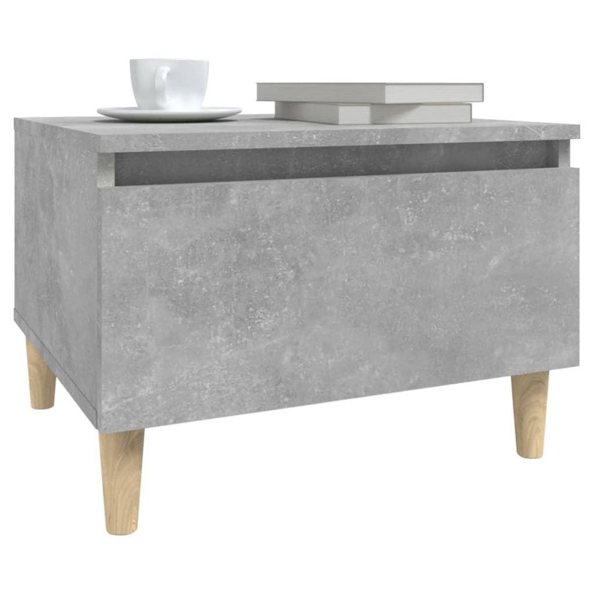 VIDAXL Table d'appoint Gris beton 50x46x35 cm Bois d'ingenierie