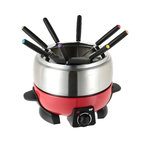 CONTINENTAL EDISON Appareil à fondue Continental Edison moderne rouge