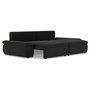 Voir la diapositive 4 : LISA DESIGN Elvona - canapé droit 3 places convertible avec coffre en tissu texturé