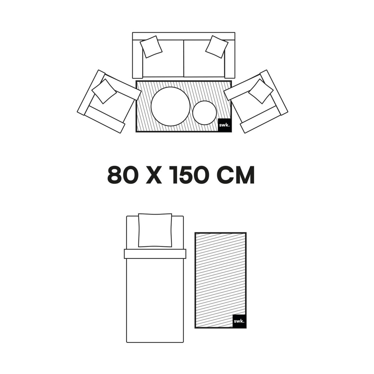 SWEEEK Tapis enfant arc-en-ciel, tapis intérieur crème et multicolore, poils longs shaggy