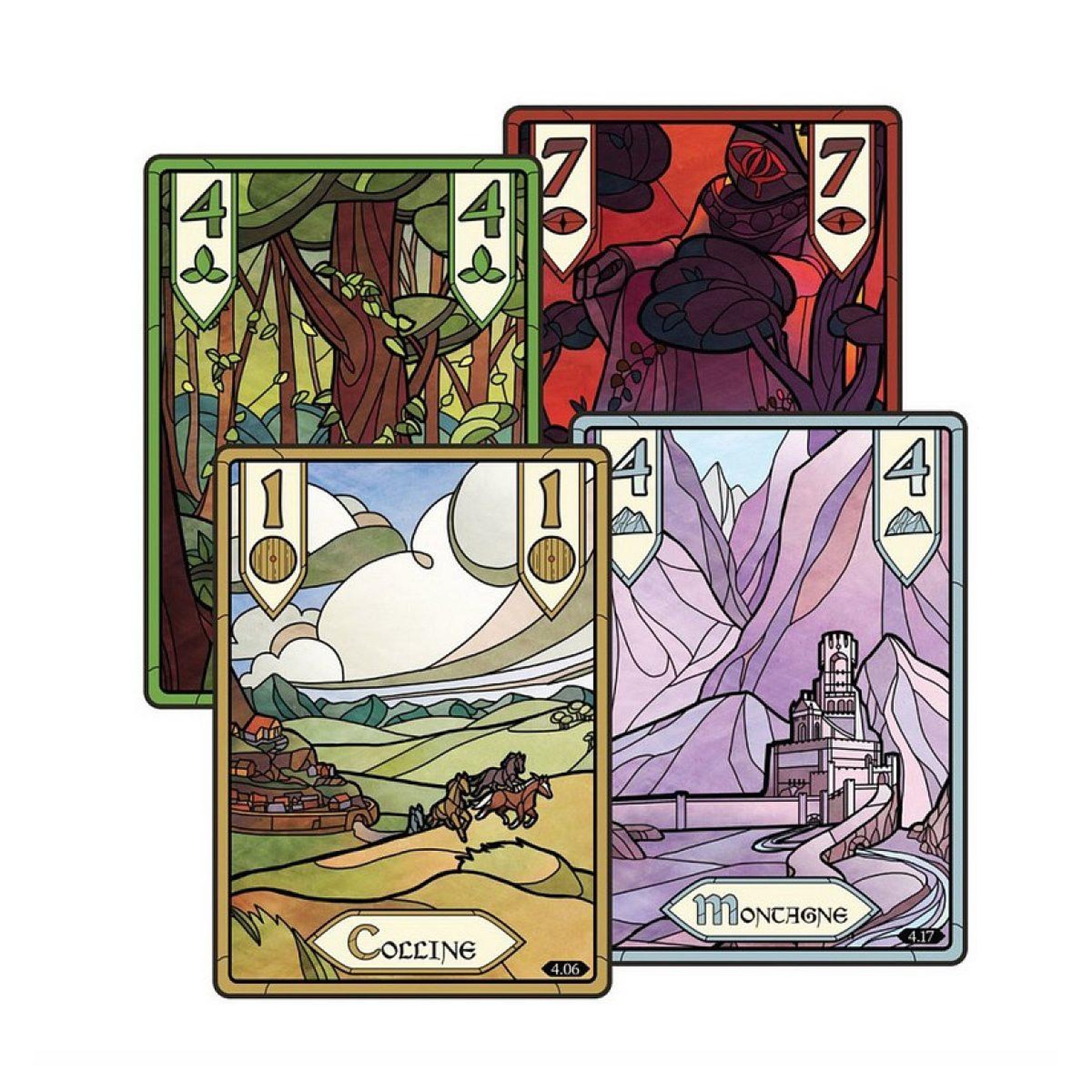 Voir la diapositive 4 : NOVALIS Les deux tours - jeu de plis cooperatif