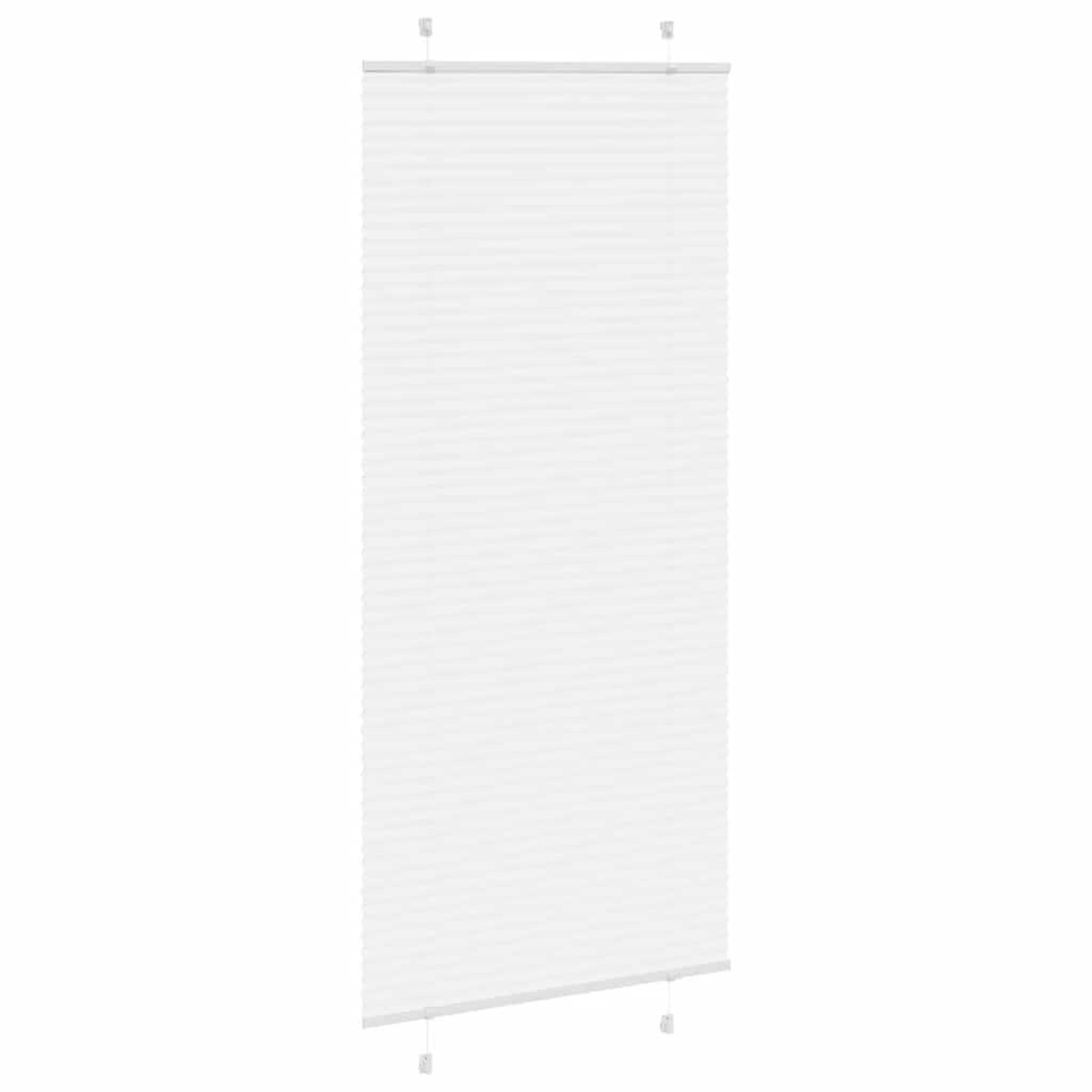 Voir la diapositive 3 : VIDAXL Store plisse blanc 85x200 cm largeur du tissu 84,4 cm polyester
