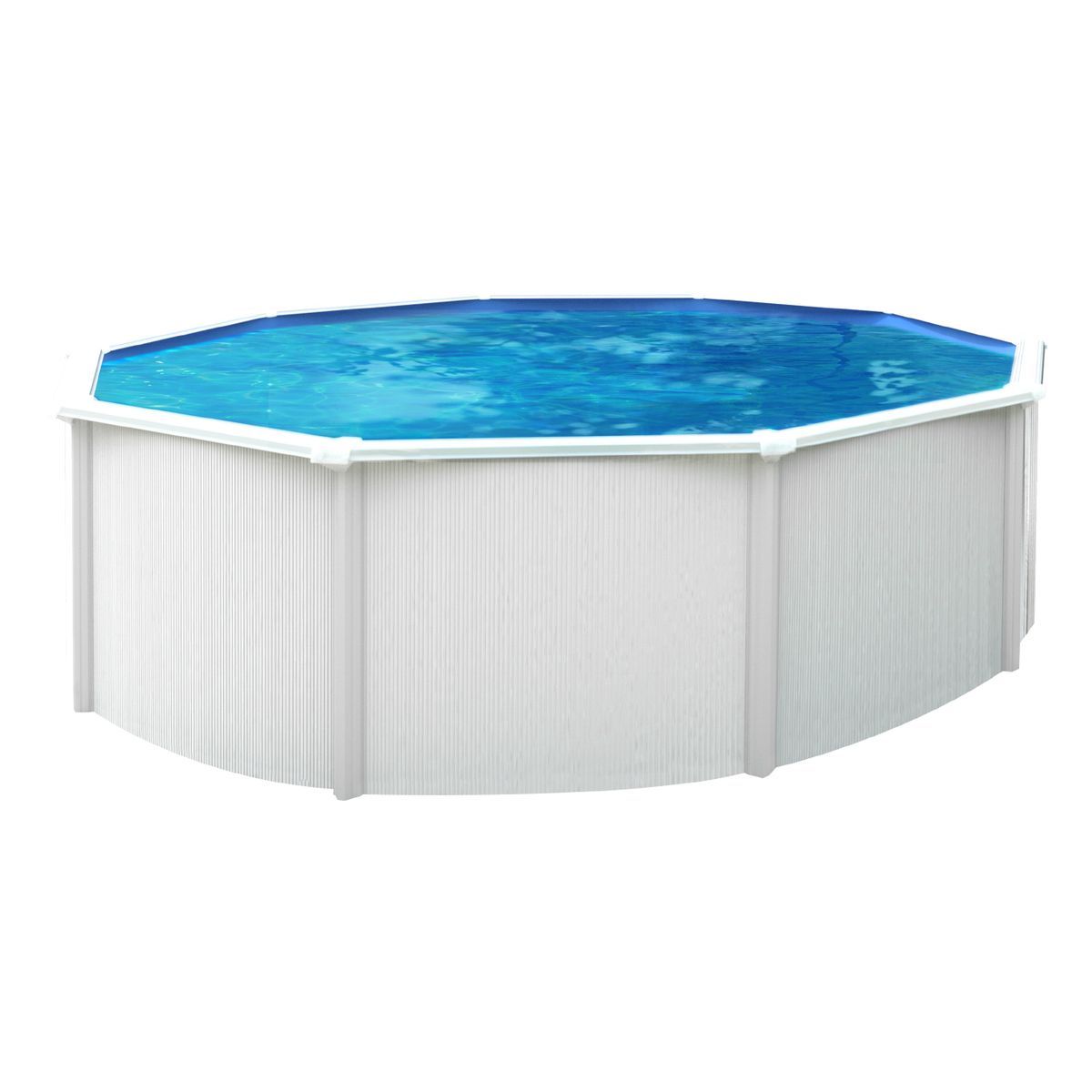 trigano Piscine ronde hors sol en acier blanc SAPHIR 3,30 m