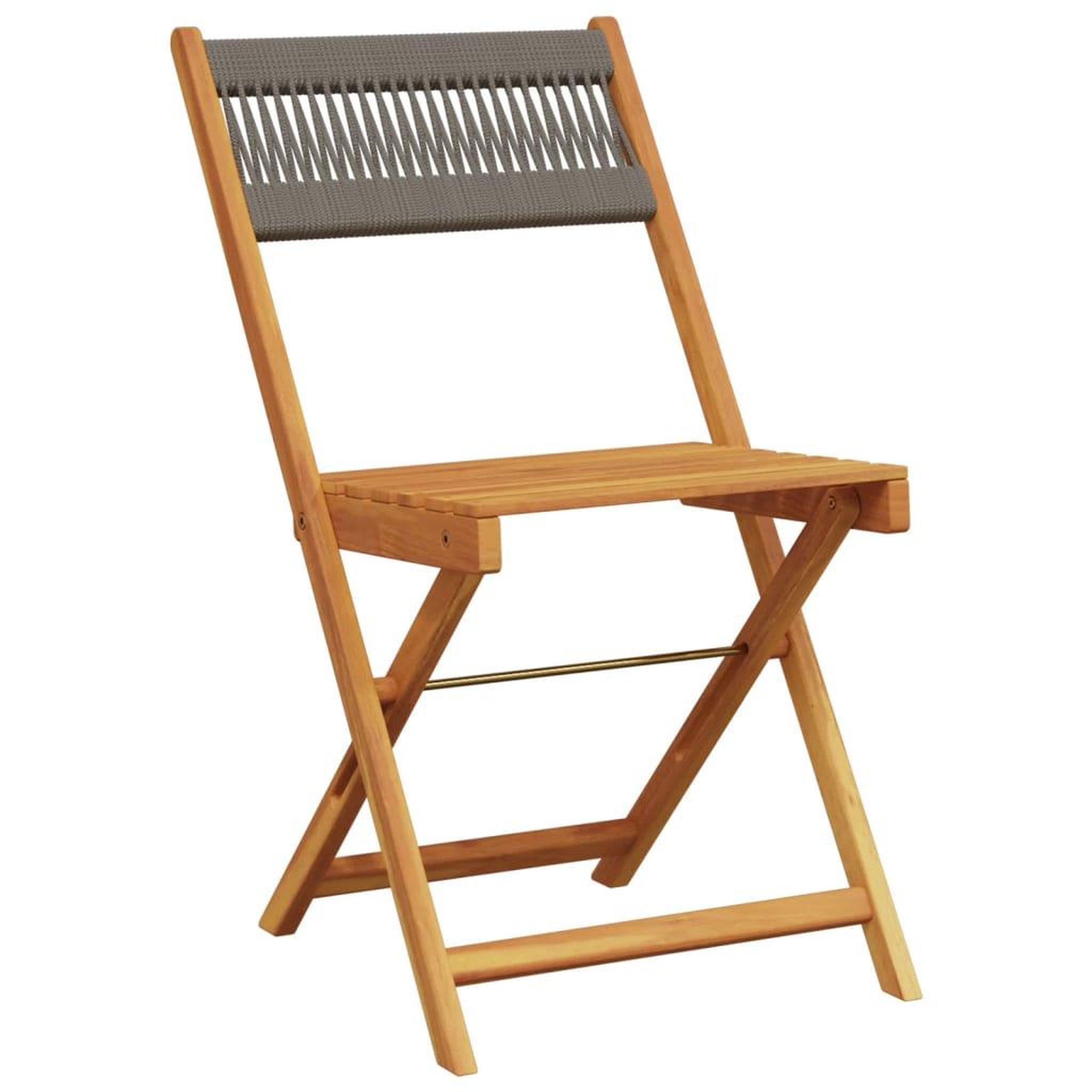 Voir la diapositive 3 : VIDAXL Chaises pliables de jardin 4 pcs gris bois d'acacia massif