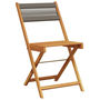 Voir la diapositive 3 : VIDAXL Chaises pliables de jardin 4 pcs gris bois d'acacia massif