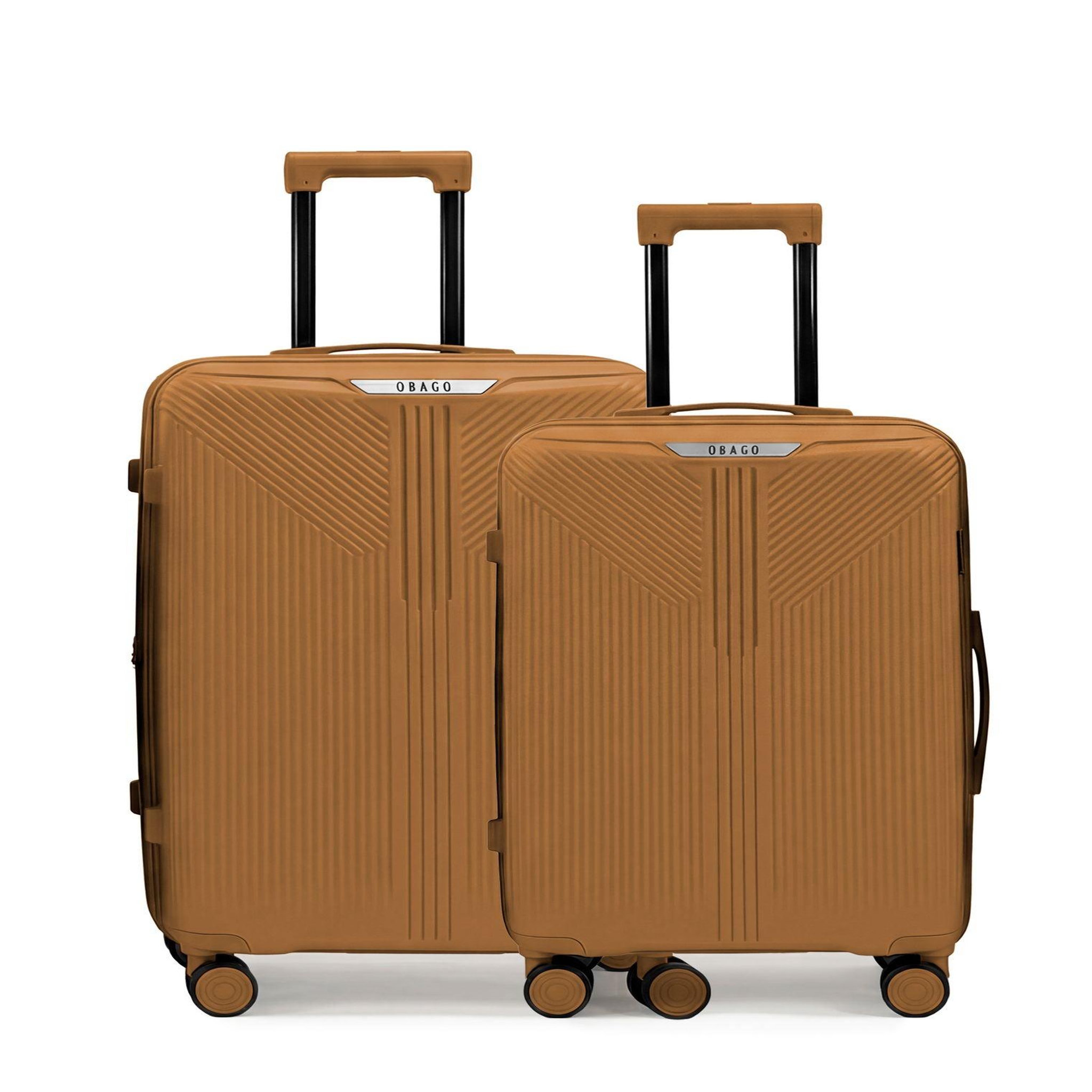 OBAGO Lot de 2 Valises Rigides Grand Format et Taille Moyenne ERIDAN