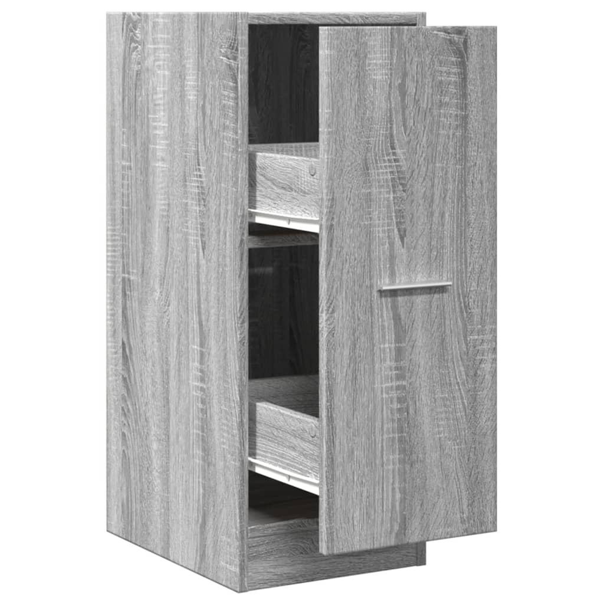 Voir la diapositive 2 : VIDAXL Armoire apothicaire sonoma gris 30x41x77,5 cm bois d'ingenierie