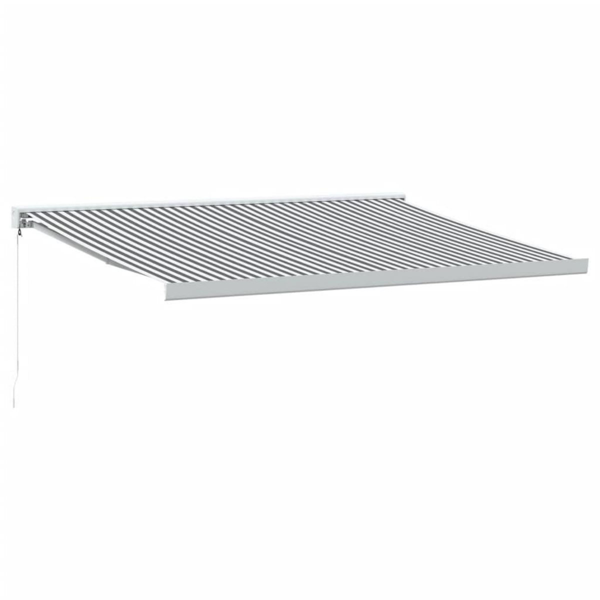 VIDAXL Auvent retractable anthracite et blanc 4,5x3 m tissu/aluminium