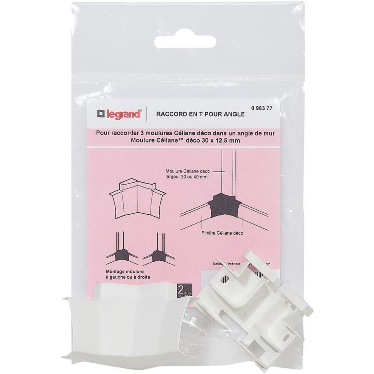 Legrand Dérivation angle celiane 30 x 12.5 mm