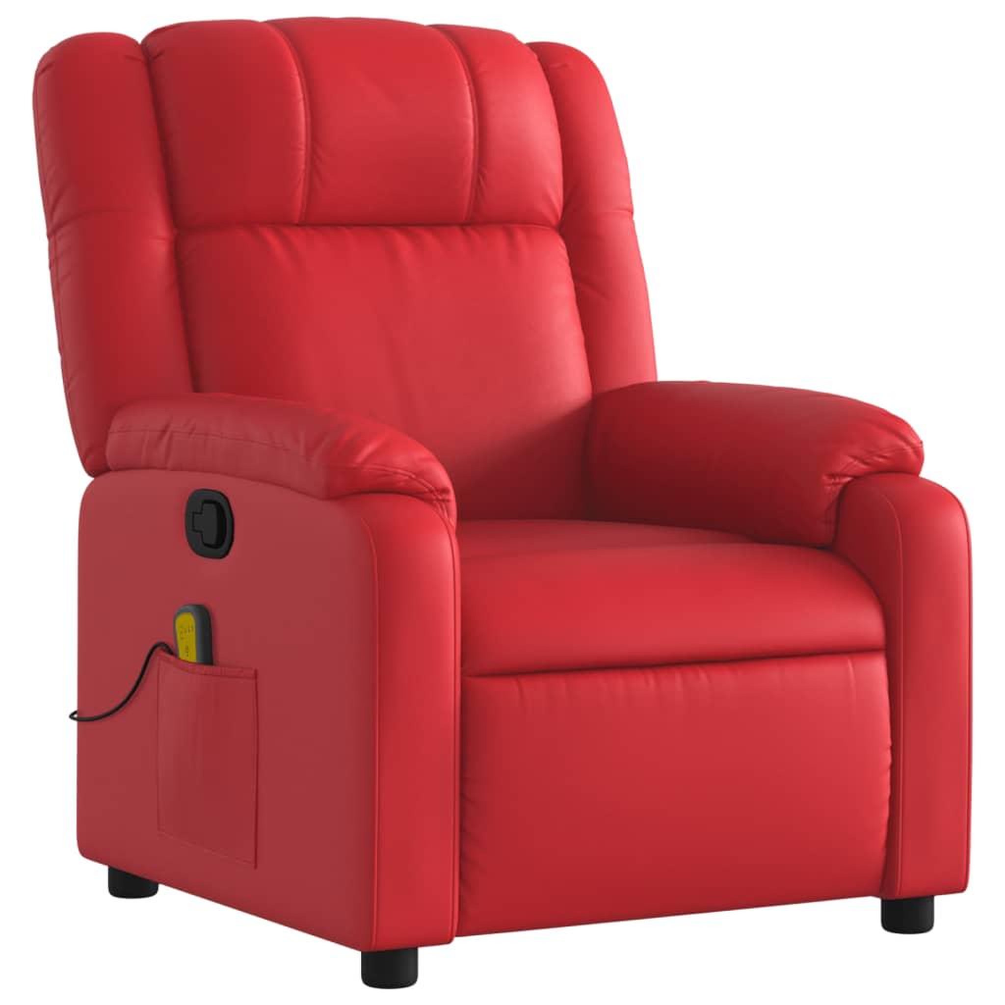 Voir la diapositive 3 : VIDAXL Fauteuil de massage inclinable rouge similicuir