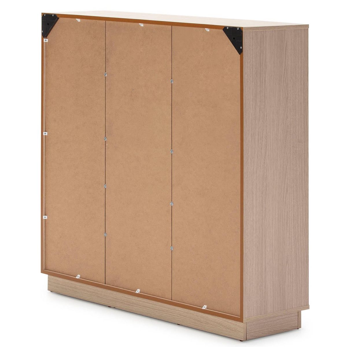 VS VENTA-STOCK Étagère Bibliothèque Vigo 110x110 cm , étagère pour bureau, couleur Chêne et Gris